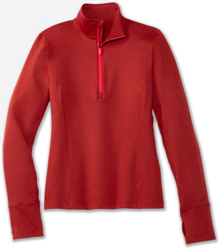 Brooks Dash 1/2 Zip Womens Running Jackets - Rosewood/Hot Pink - Philippines (237486VWB)